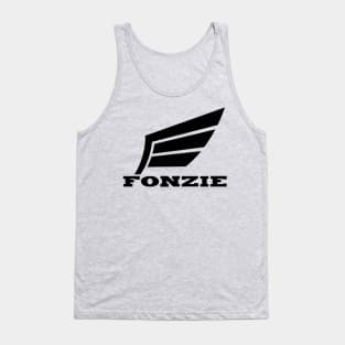 Fonzie Motorcycles - Wings Black Tank Top